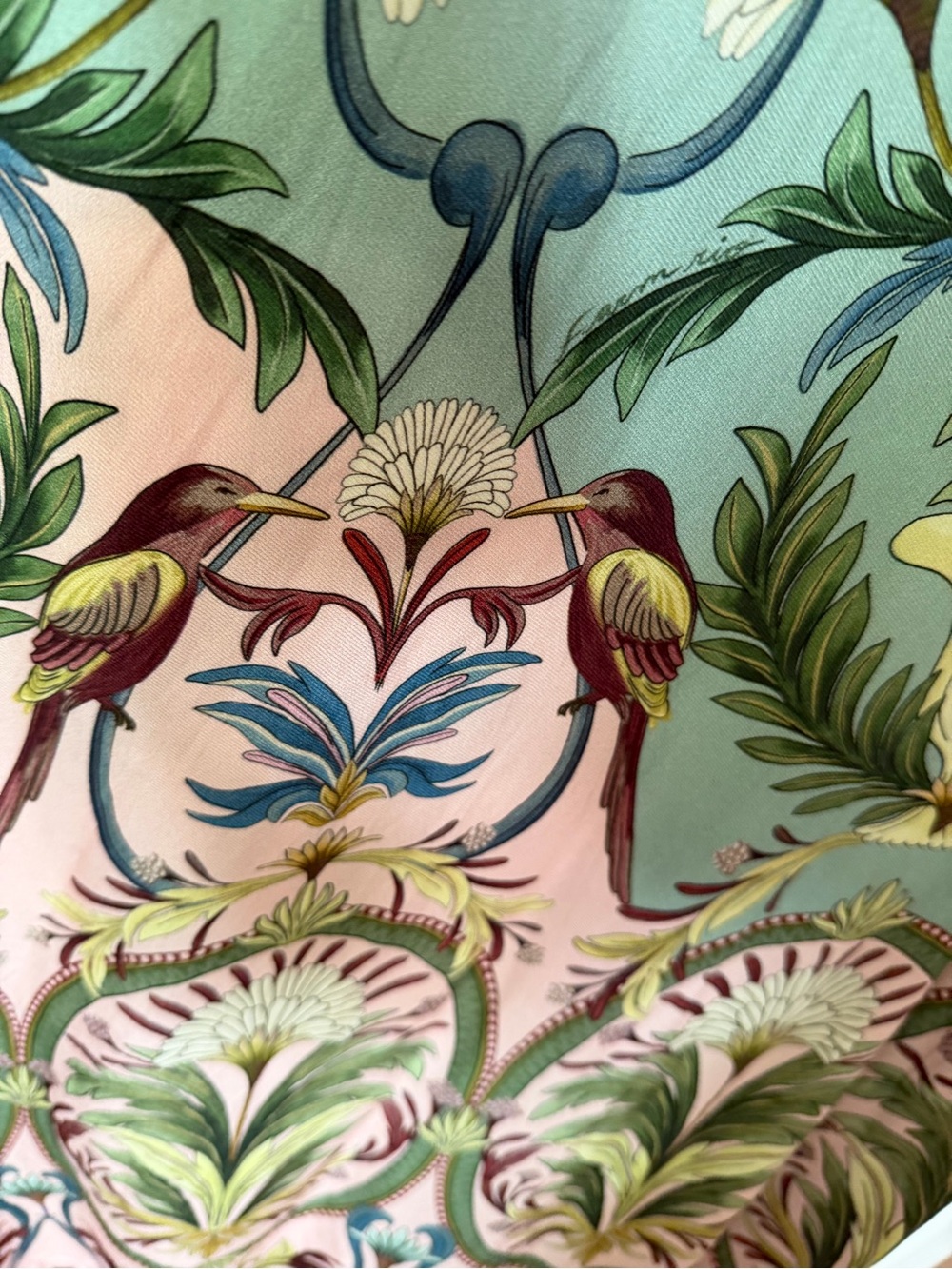 FARM Rio Pink & Sage Green Botanical Maxi Dress - Picture 2 of 2